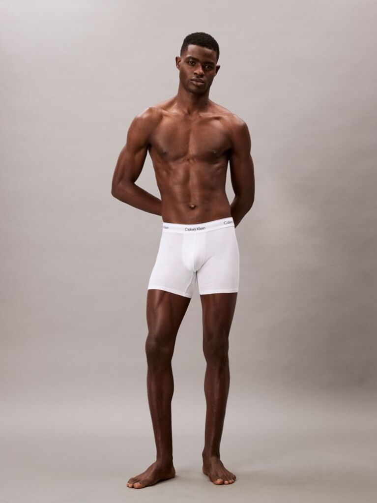 Alb Set 3 Boxeri Tip Slip – Icon Cotton Stretch  Barbati