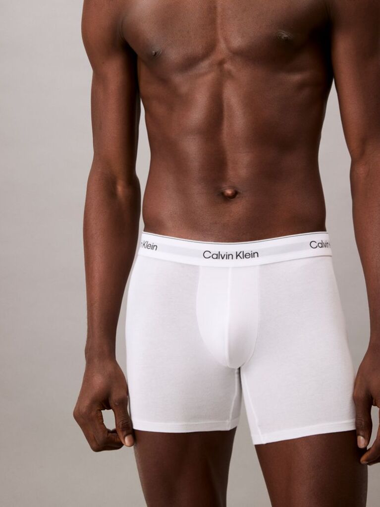 Alb Set 3 Boxeri Tip Slip – Icon Cotton Stretch  Barbati