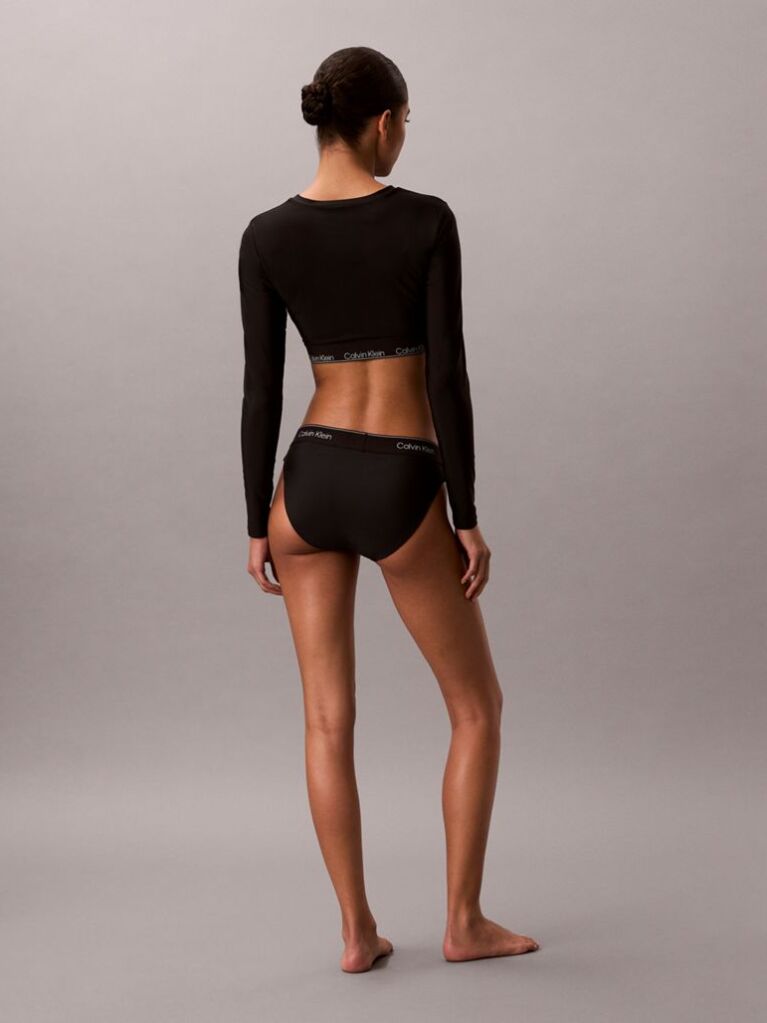 Negru Slip De Baie – CK Icon  Femei
