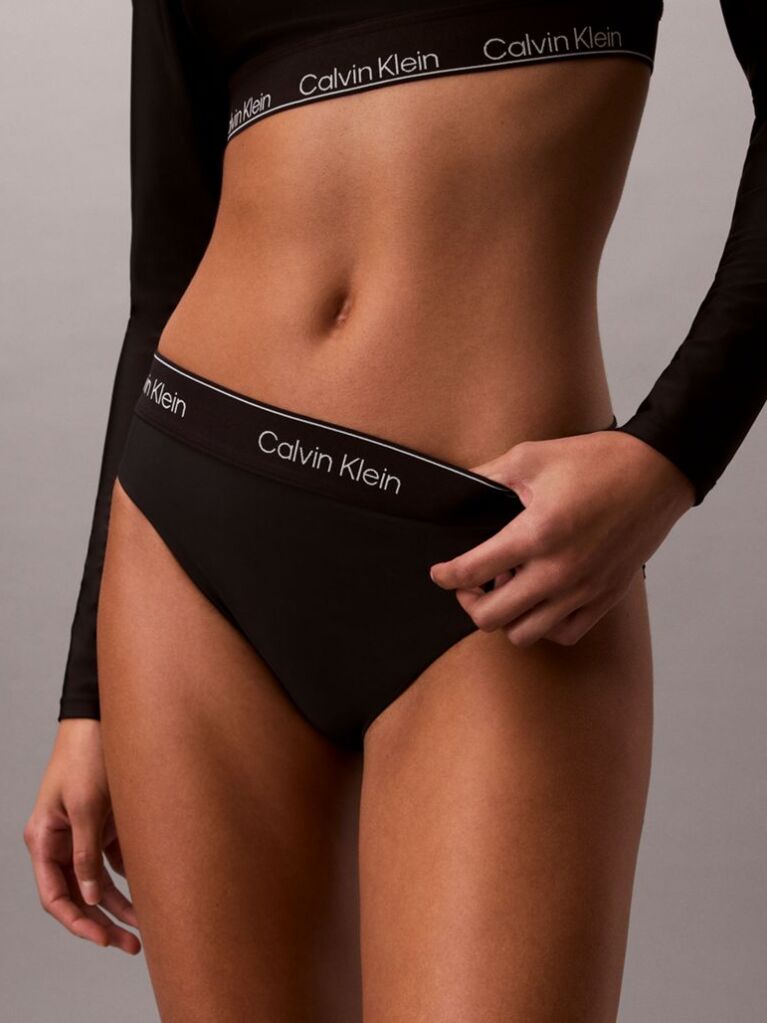 Negru Slip De Baie – CK Icon  Femei