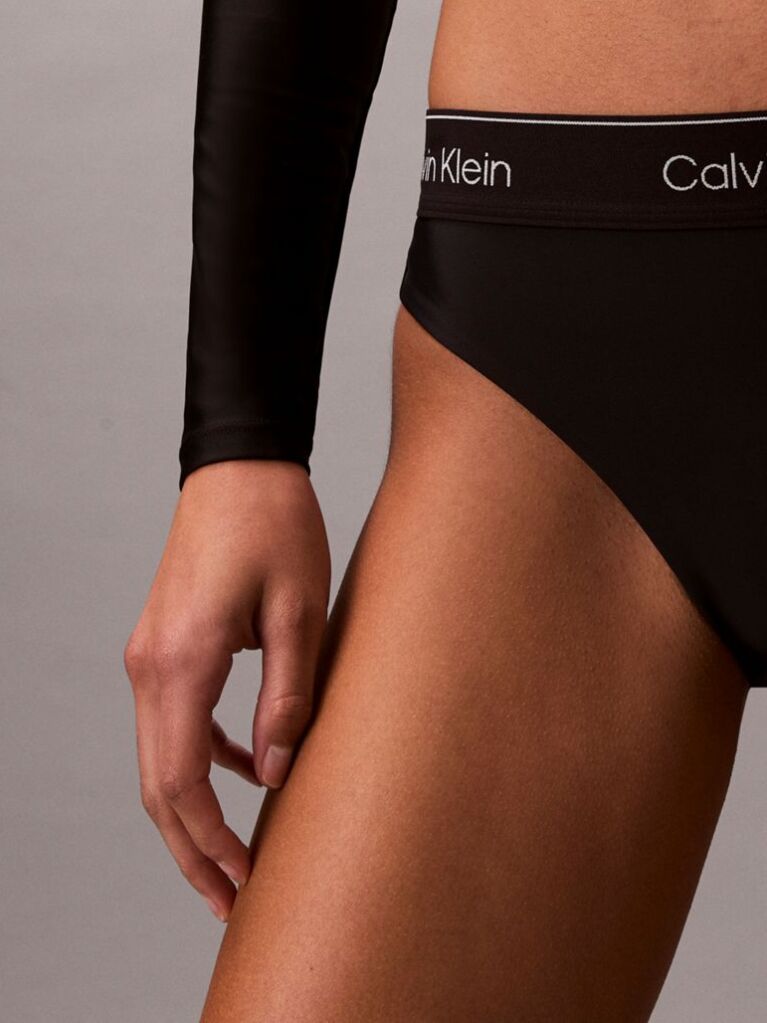 Negru Slip De Baie – CK Icon  Femei