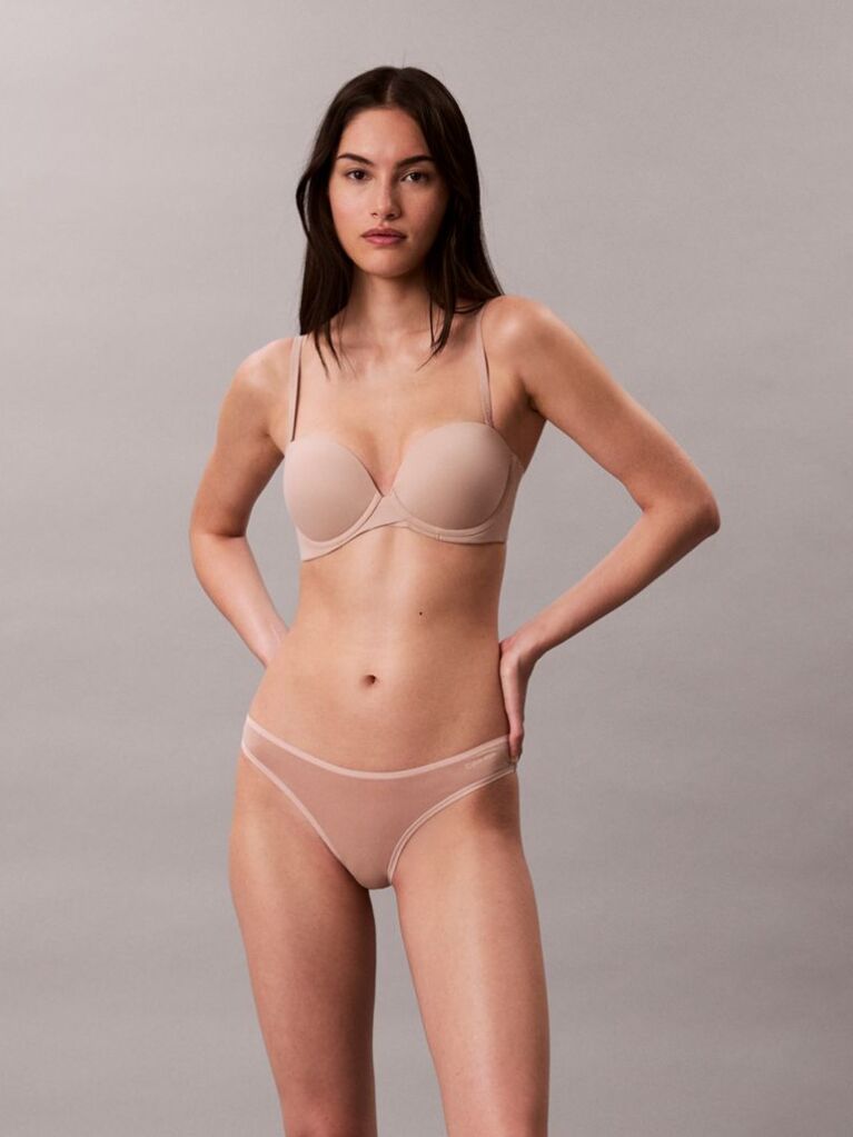 Bej Sutien Push-Up Fara Bretele – Perfectly Fit  Femei