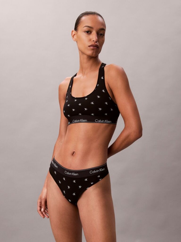 Negru Bralette Fara Captuseala – Icon Cotton Modal  Femei