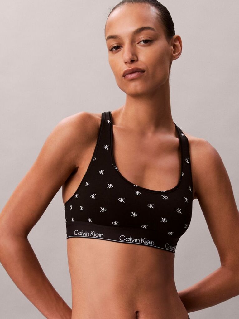 Negru Bralette Fara Captuseala – Icon Cotton Modal  Femei