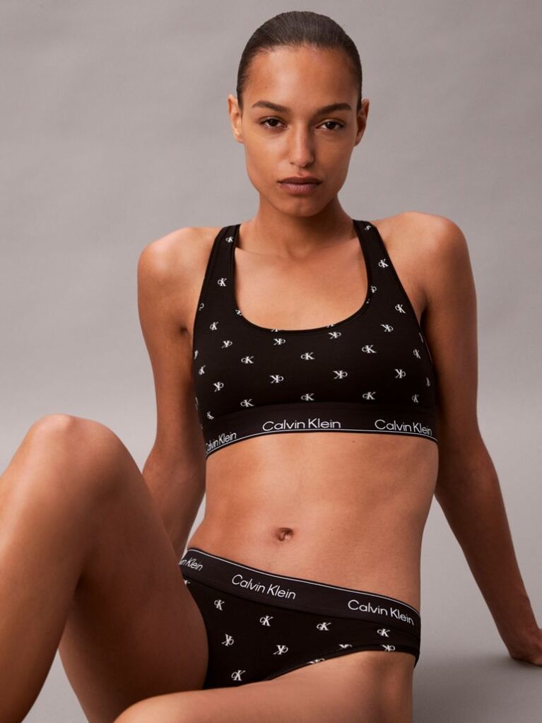 Negru Bralette Fara Captuseala – Icon Cotton Modal  Femei