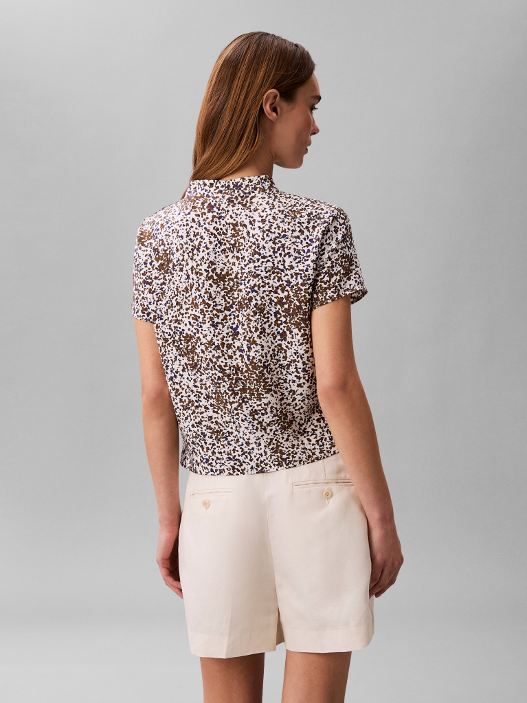 Multi Printed Crepe Wrap Top  Women