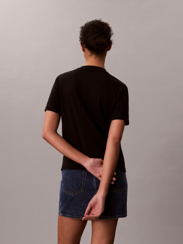 Negru Tricou Cu Maneca Scurta  Femei