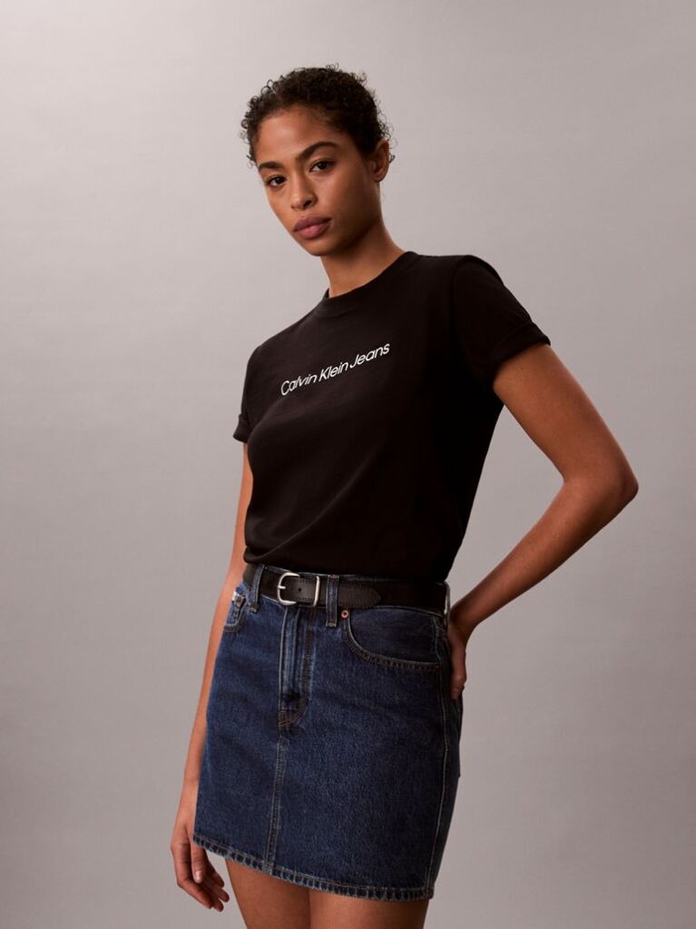 Negru Tricou Cu Maneca Scurta  Femei