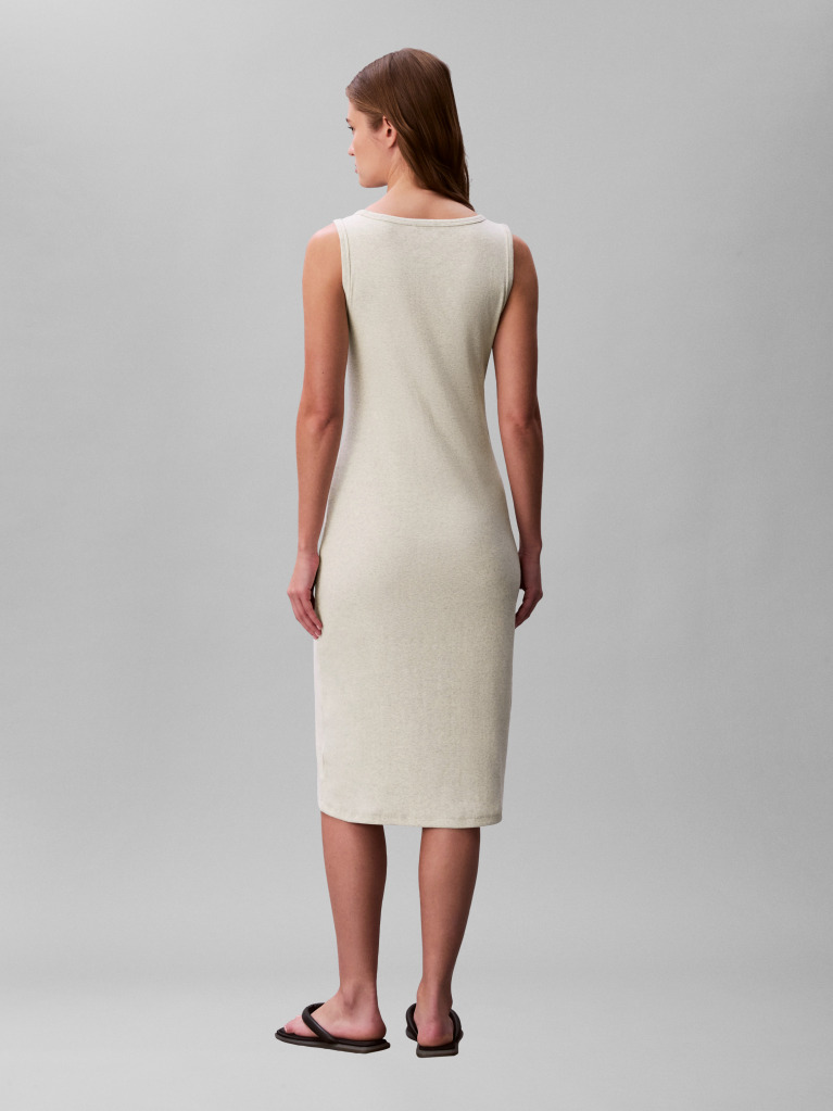 Gri Rochie Mini Fara Maneci Cu Structura Ripata  Femei