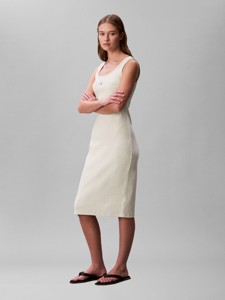 Gri Rochie Mini Fara Maneci Cu Structura Ripata  Femei