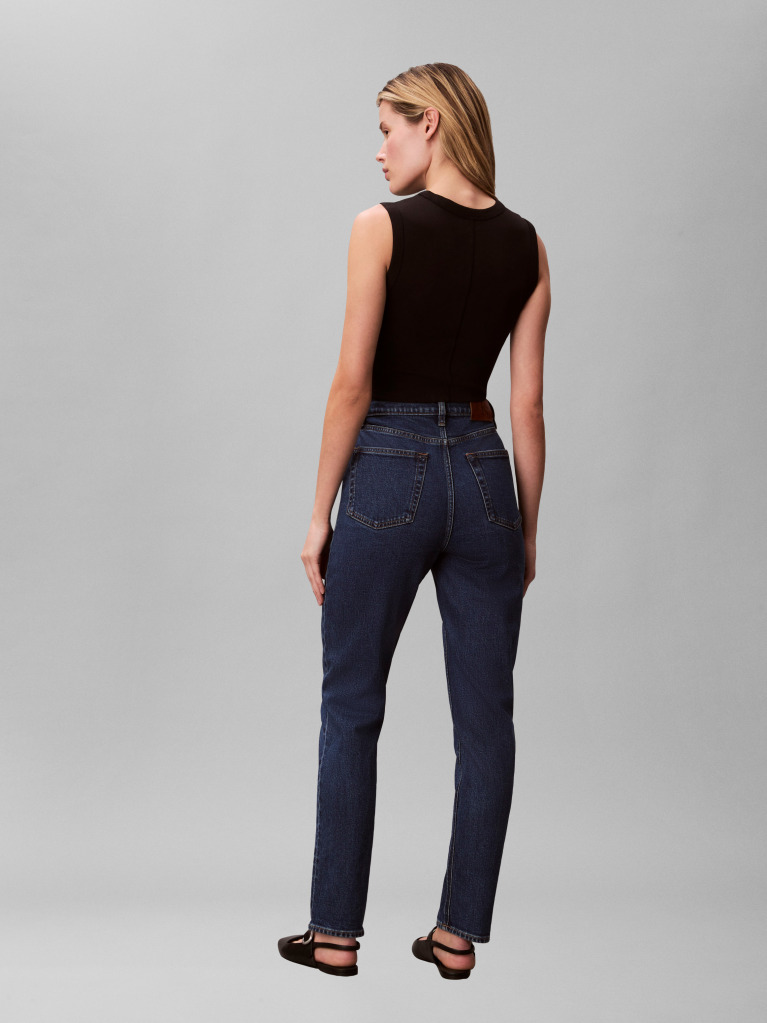 Denim Mom Fit Straight Leg Jeans  Women
