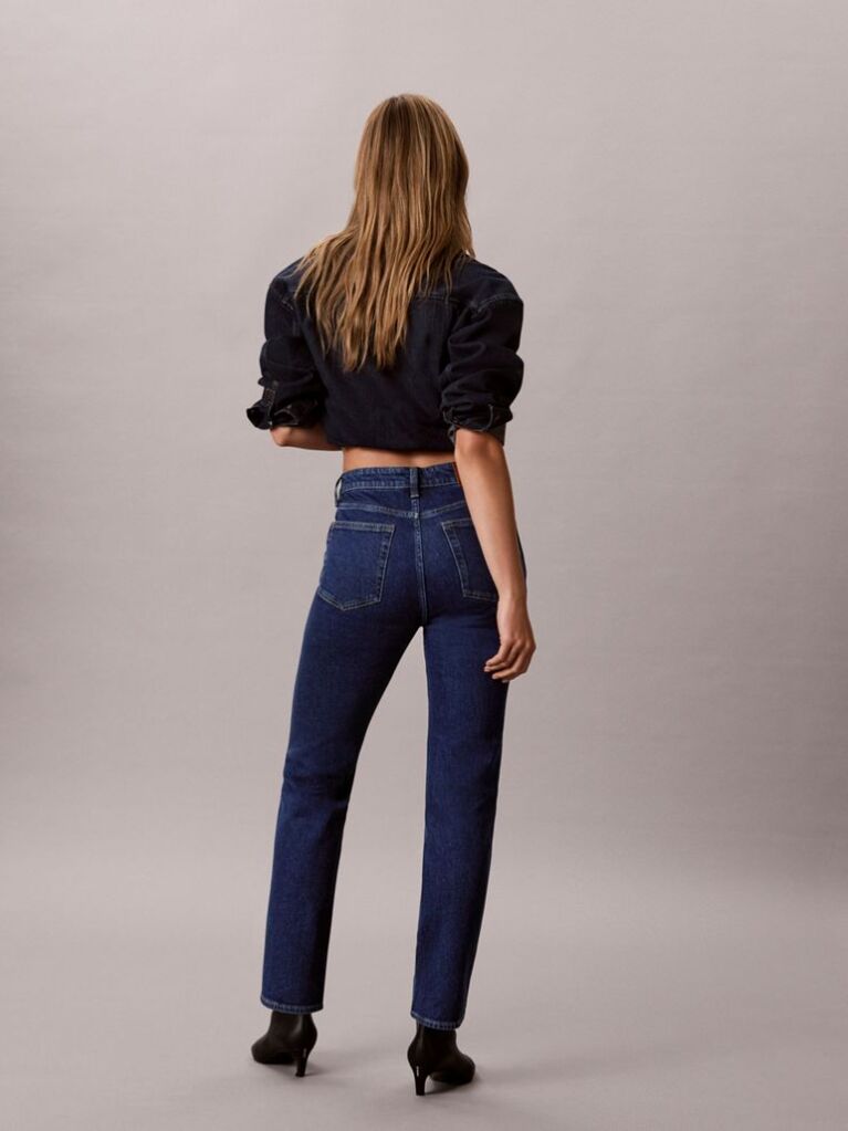Denim Blugi Brooke Cu Croiala Drepta  Femei