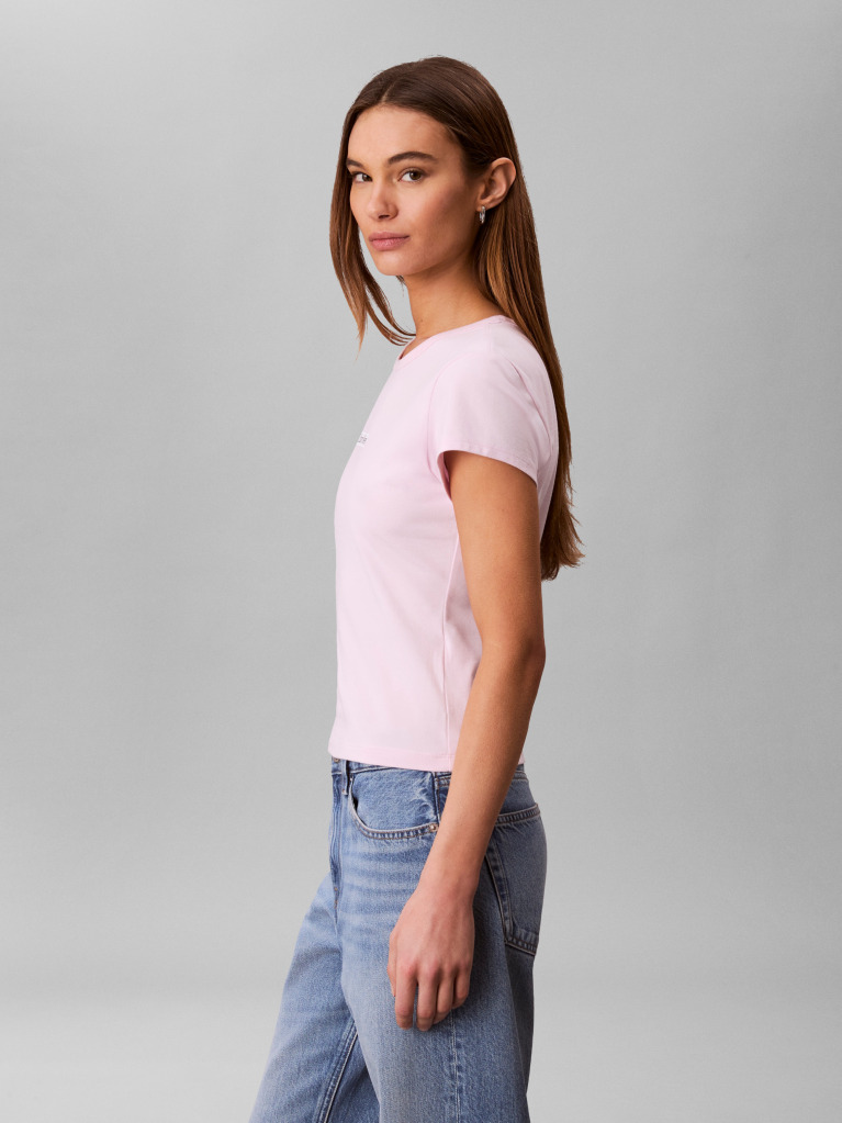 Roz Tricou Baby Fit  Femei