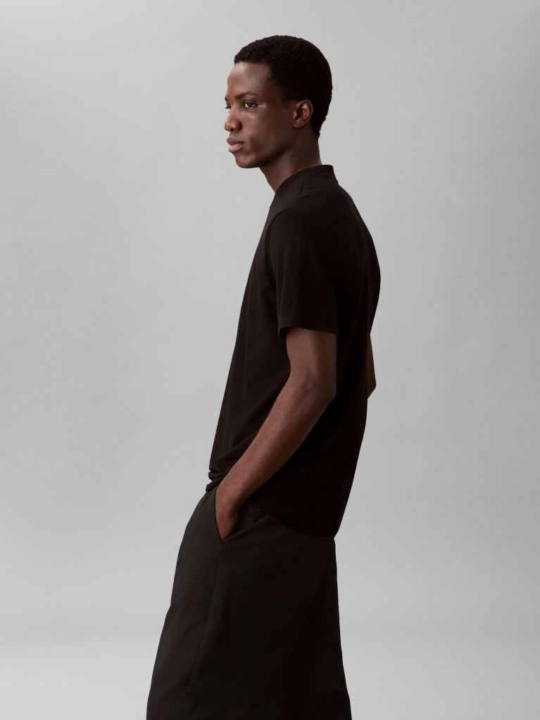 Black Tech Interlock T-Shirt  Men