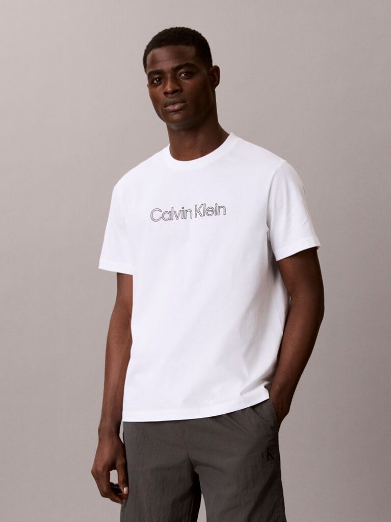 White Relaxed Logo T-shirt  Men