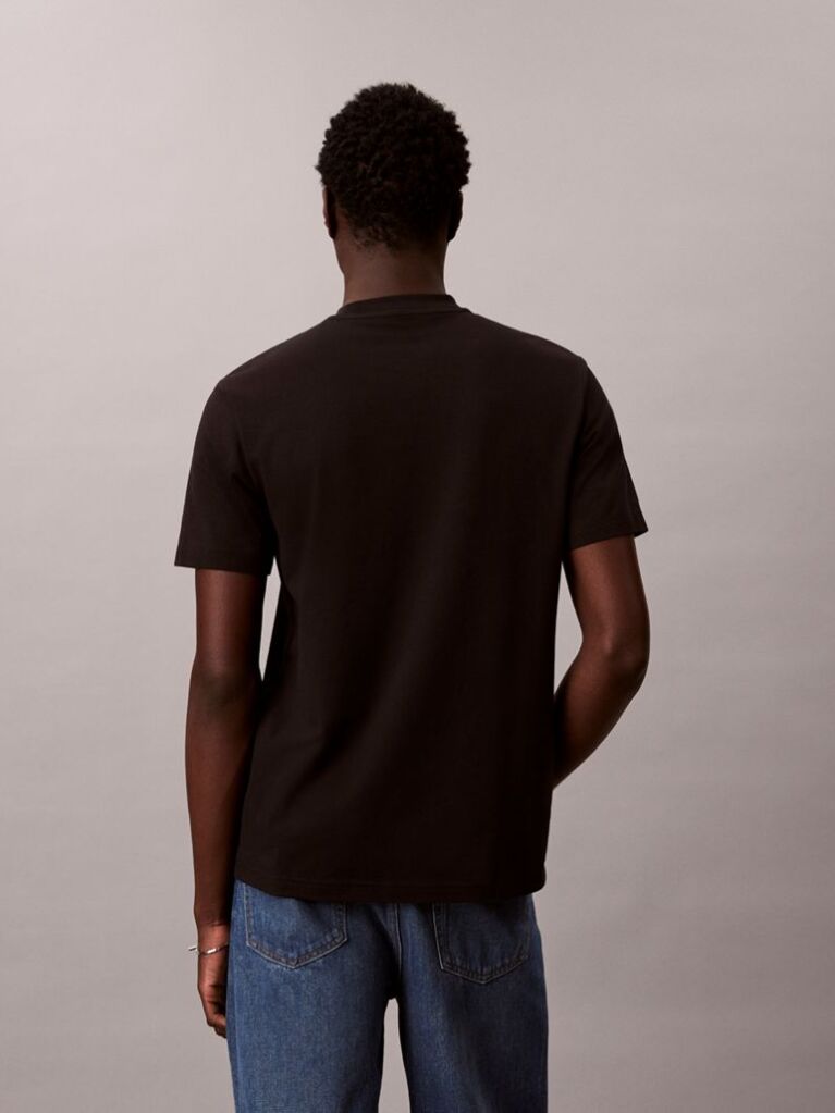 Black Linear Logo T-Shirt  Men