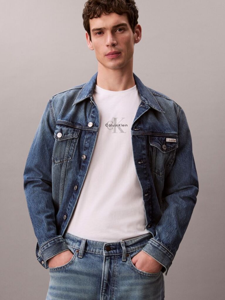 White Monogram Logo T-shirt  Men