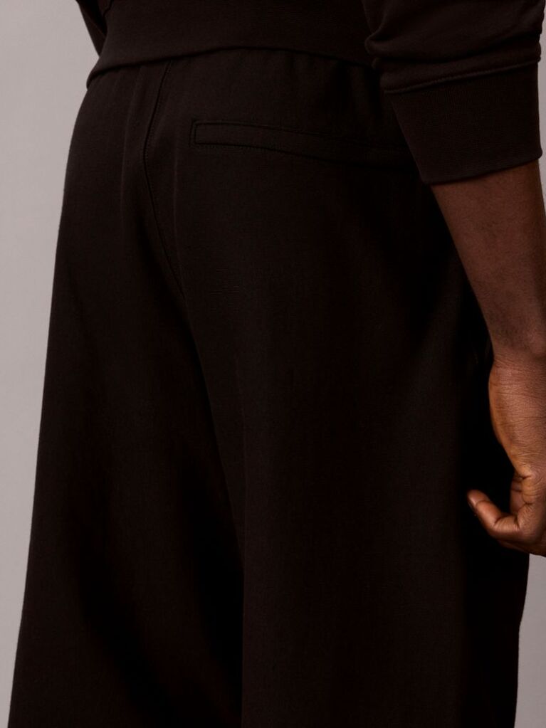 Negru Joggeri Din Premium Fleece  Barbati