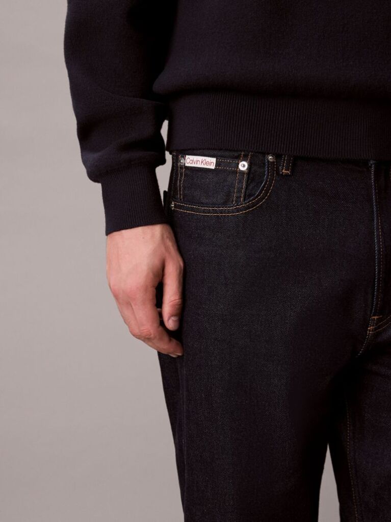 Denim Blugi Cu Croiala Taper Stil Anii 90  Barbati