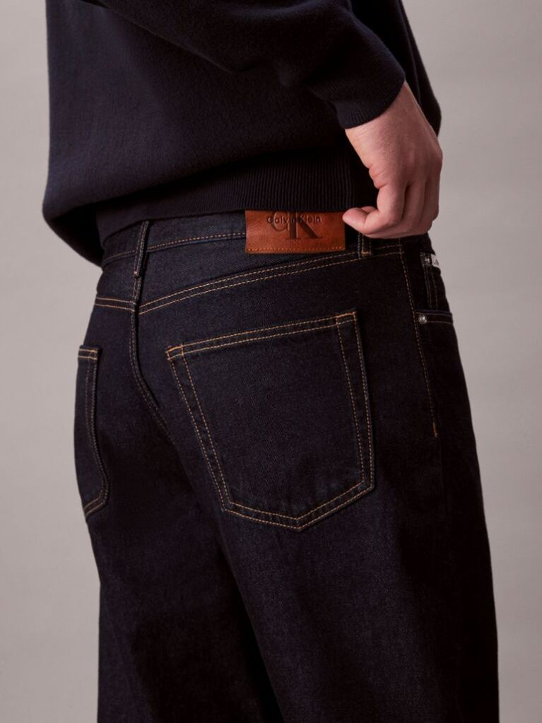 Denim Blugi Cu Croiala Taper Stil Anii 90  Barbati