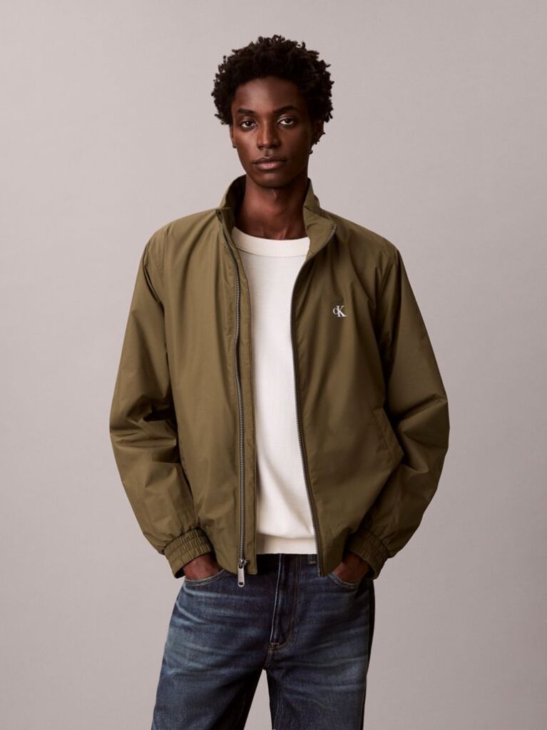 Verde Jacheta Harrington Captusita  Barbati