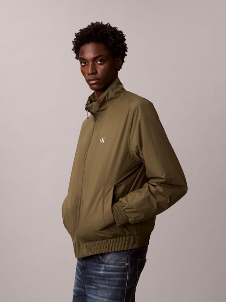 Verde Jacheta Harrington Captusita  Barbati