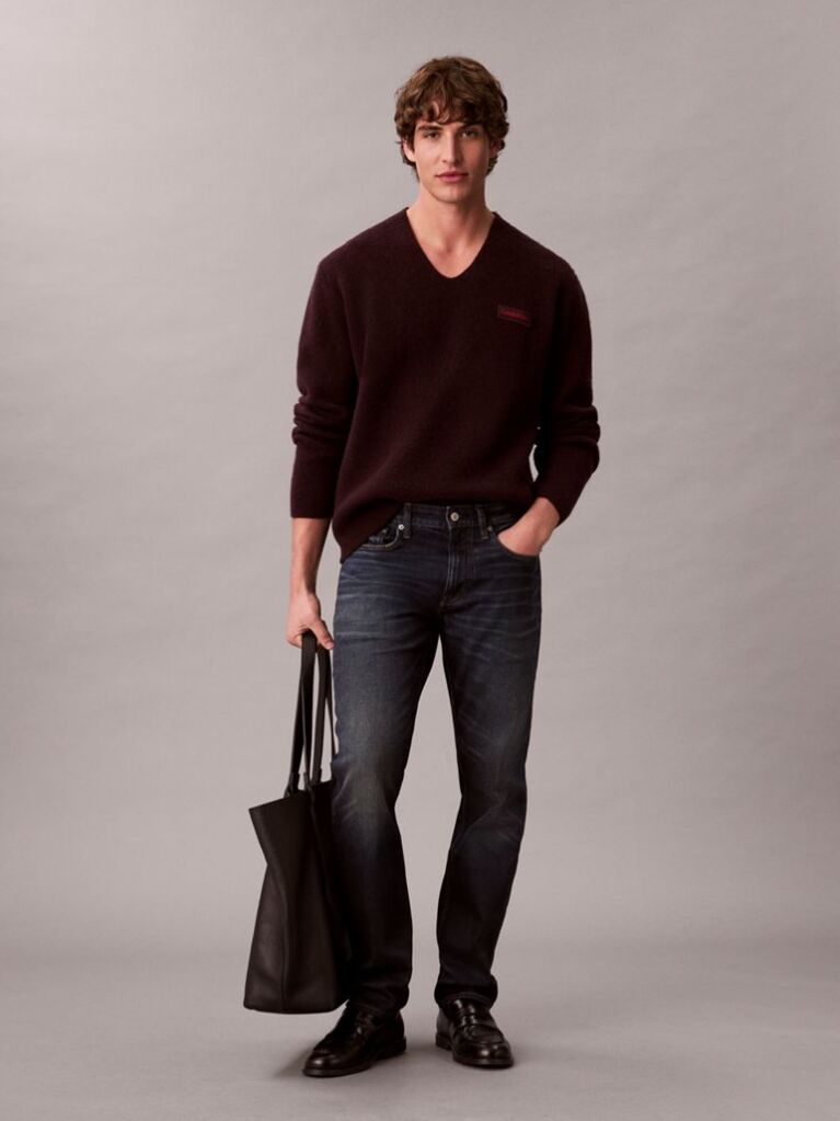 Denim Blugi Cu Croiala Slim  Barbati