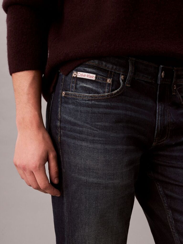 Denim Blugi Cu Croiala Slim  Barbati