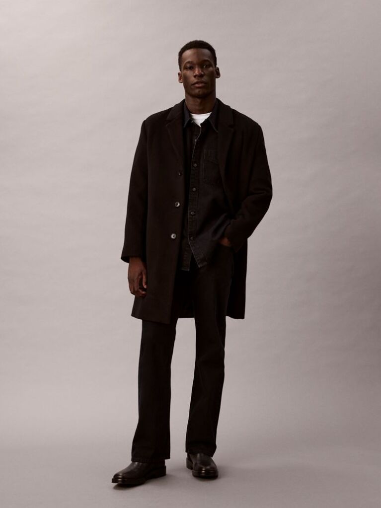 Albastru Camasa Oversize Din Denim Stil Anii 90  Barbati