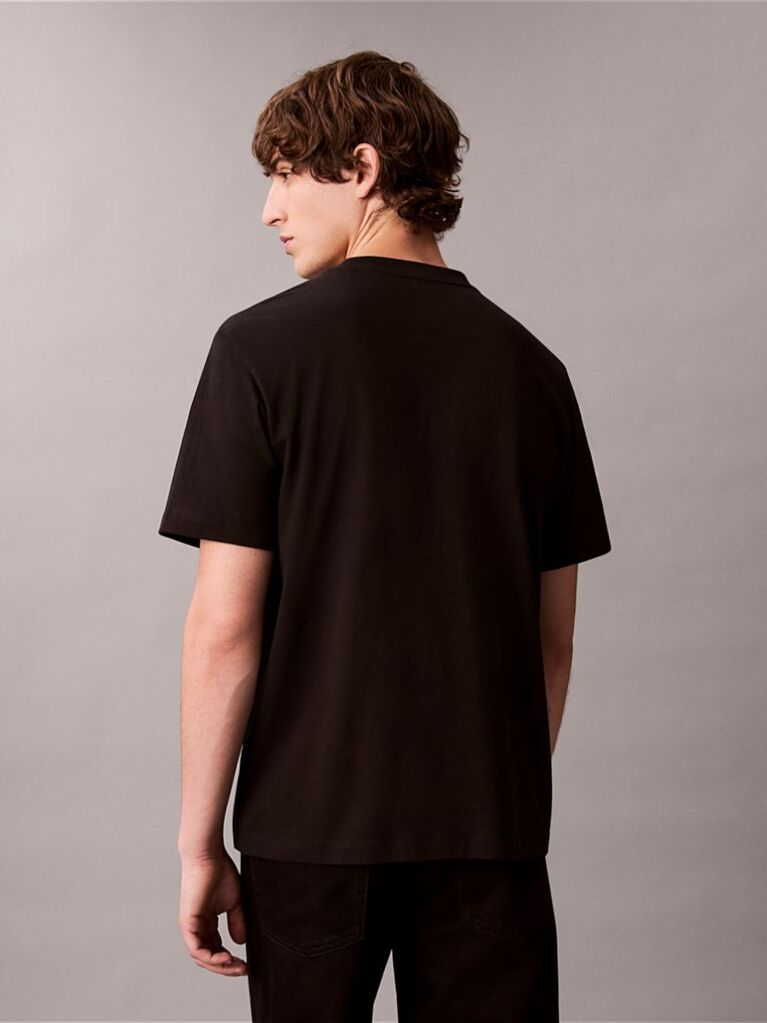 Negru Tricou Graphic Calvin Klein  Barbati
