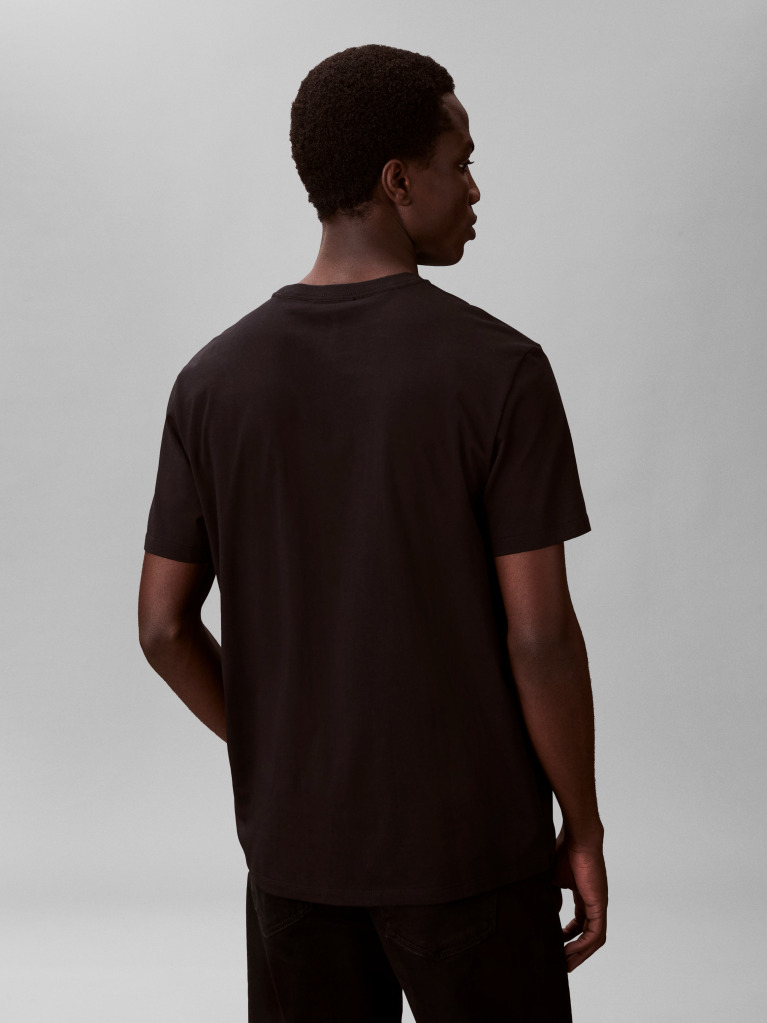 Black Classic Fit Monologo T-Shirt  Men