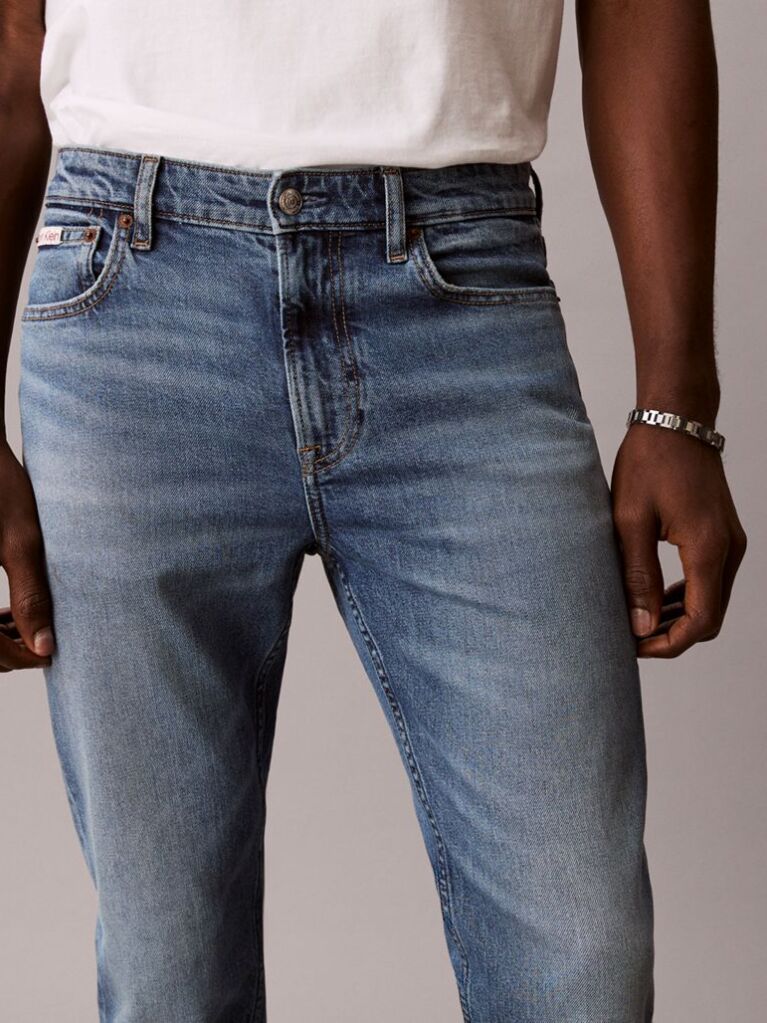 Denim Blugi Slim Cu Croiala Conica  Barbati