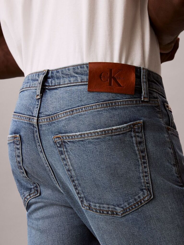 Denim Blugi Slim Cu Croiala Conica  Barbati