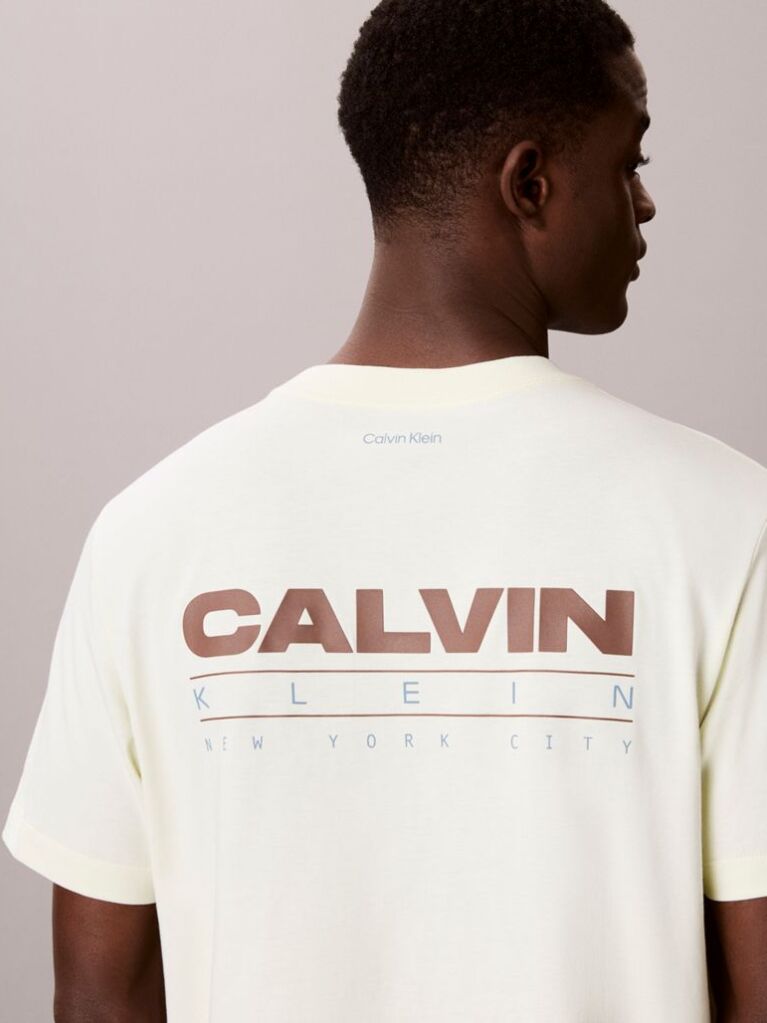 Green Relaxed Back Logo T-shirt  Men