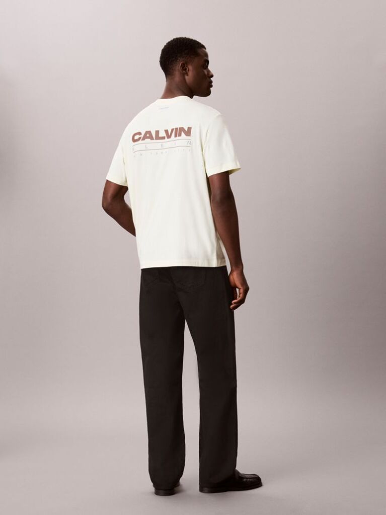 Green Relaxed Back Logo T-shirt  Men