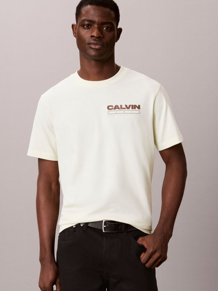Green Relaxed Back Logo T-shirt  Men