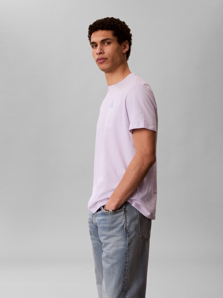 Mov Tricou Cu Imprimeu Pe Spate  Barbati