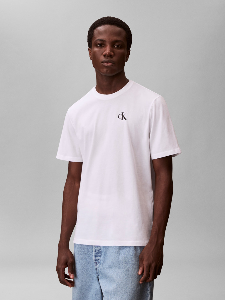 White Back Graphic T-Shirt  Men