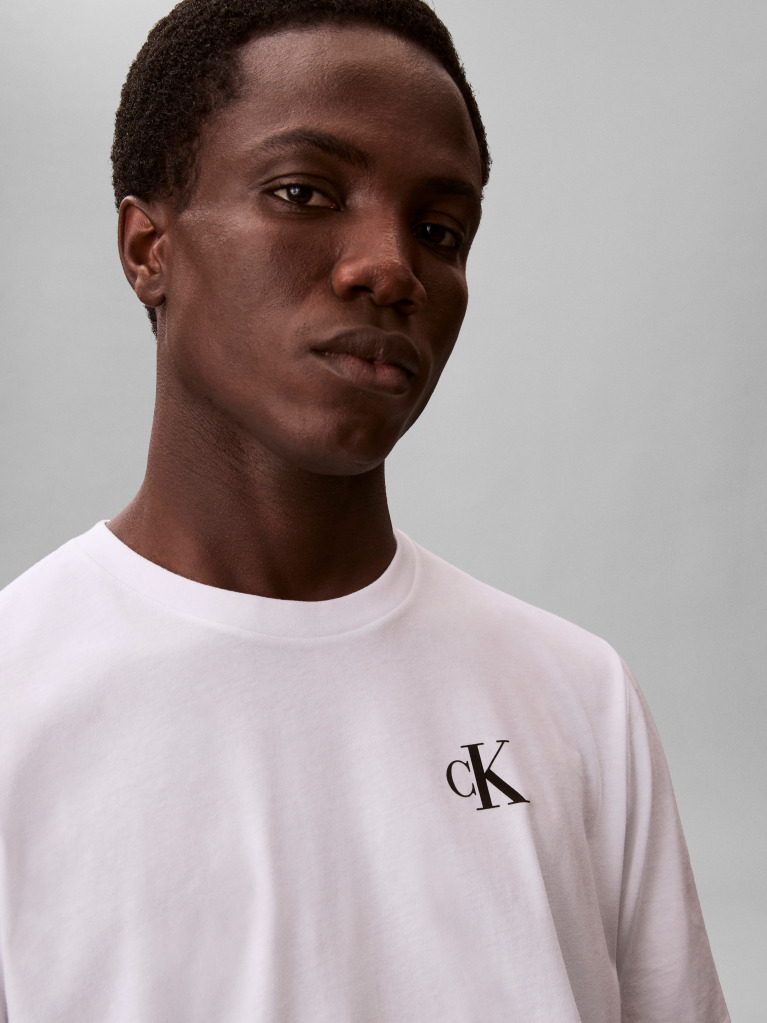 White Back Graphic T-Shirt  Men