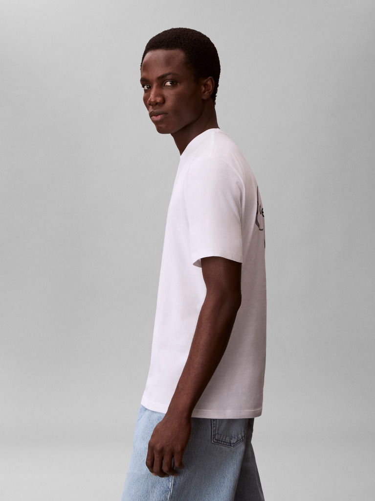 White Back Graphic T-Shirt  Men