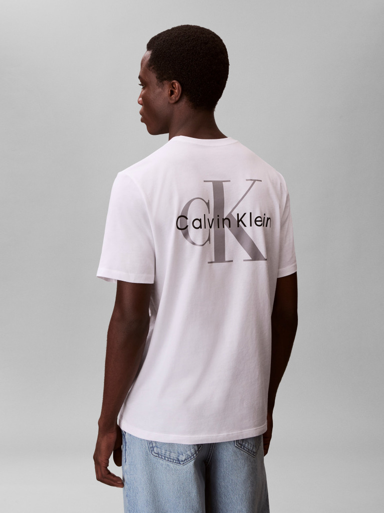 White Back Graphic T-Shirt  Men