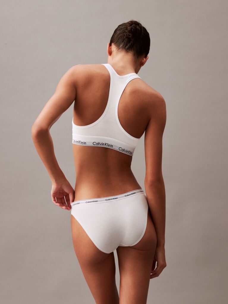 Alb Set 3 Slipuri Tip Bikini Cu Talie Joasa  Femei
