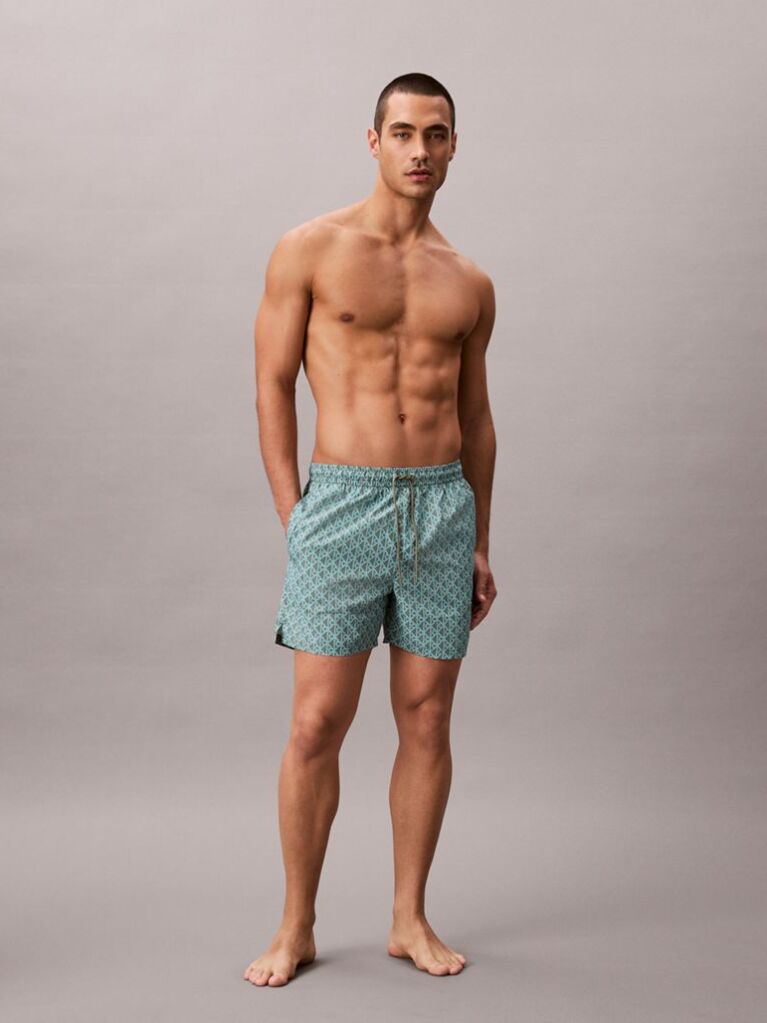 Verde Pantaloni Scurti De Inot Simpli  Barbati