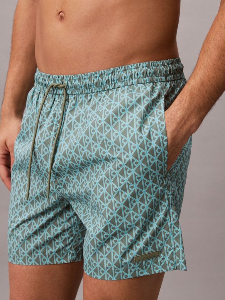 Verde Pantaloni Scurti De Inot Simpli  Barbati