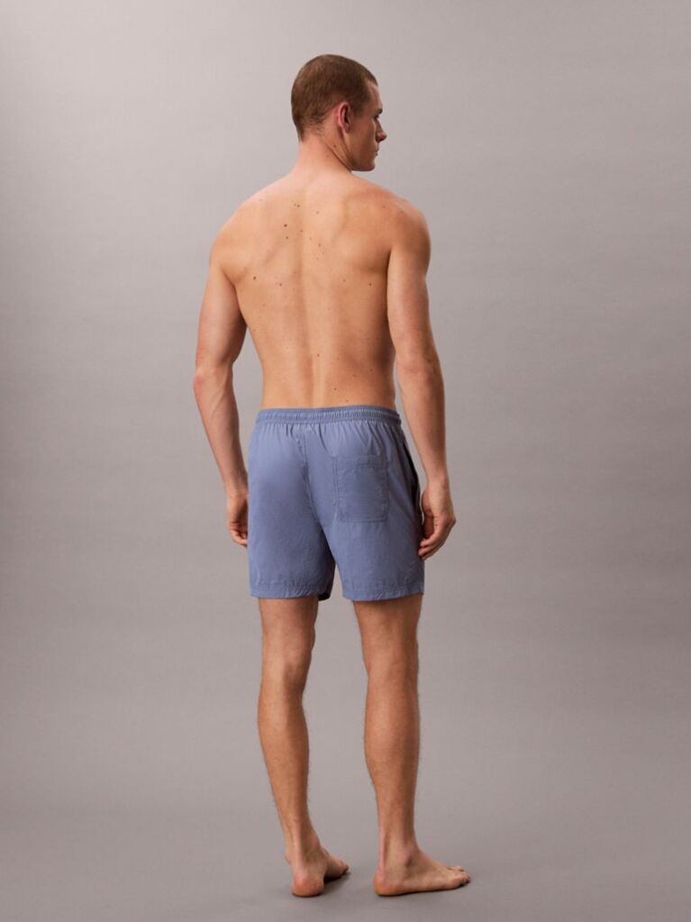 Albastru Pantaloni Scurti De Baie Medii Cu Snur - CK Tech  Barbati