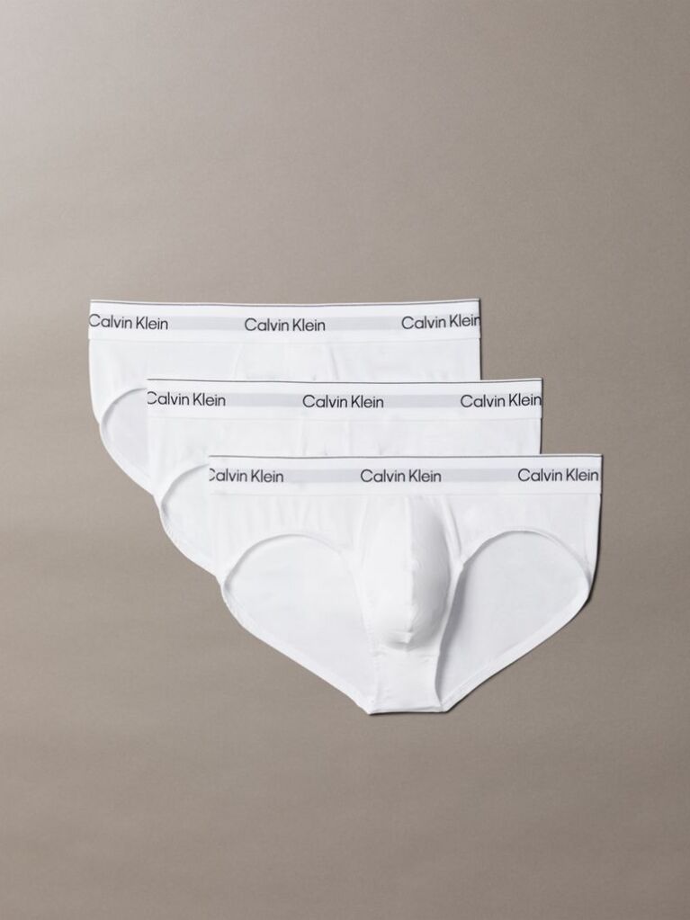 Alb Set 3 Slipuri – Icon Cotton Stretch  Barbati