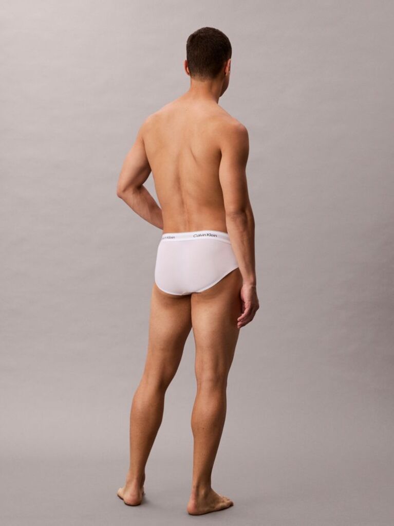 Alb Set 3 Slipuri – Icon Cotton Stretch  Barbati
