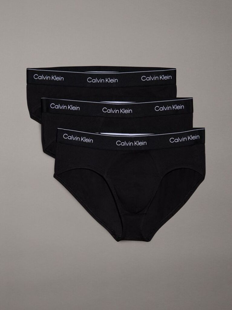 Negru Set 3 Slipuri – Icon Cotton Stretch  Barbati