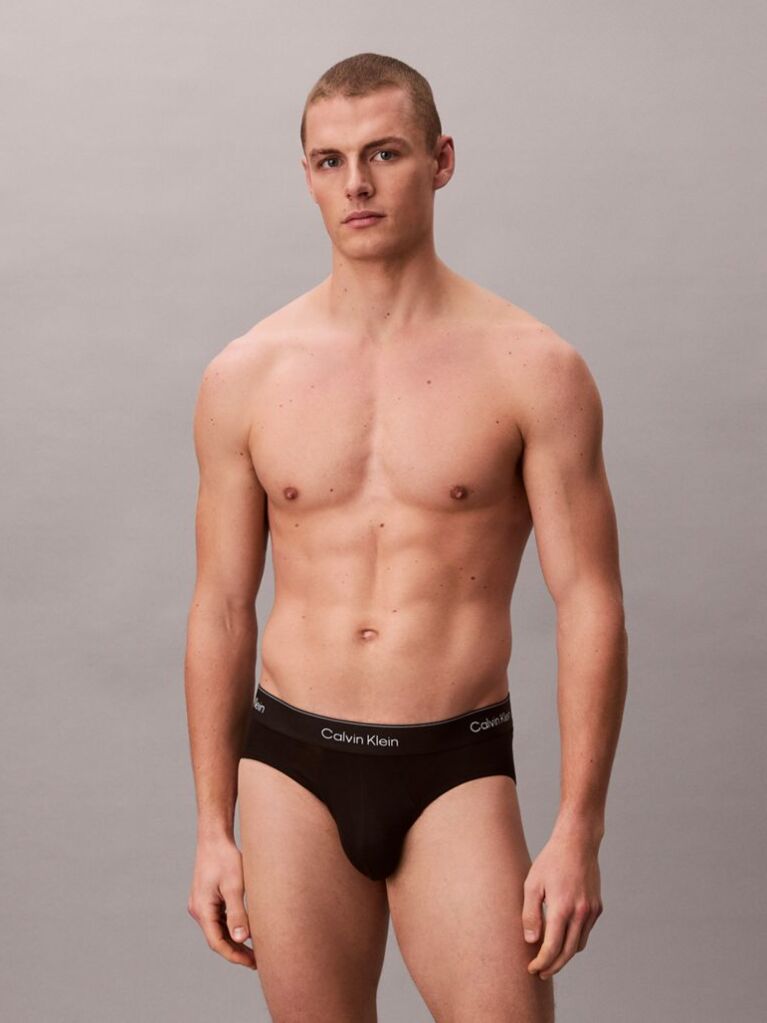 Negru Set 3 Slipuri – Icon Cotton Stretch  Barbati