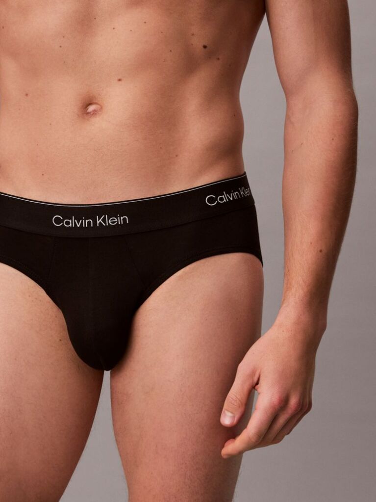 Negru Set 3 Slipuri – Icon Cotton Stretch  Barbati